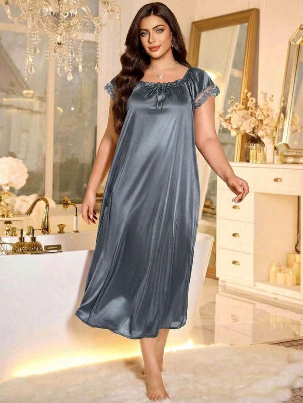 Curvy Women Plus Size Night Gown